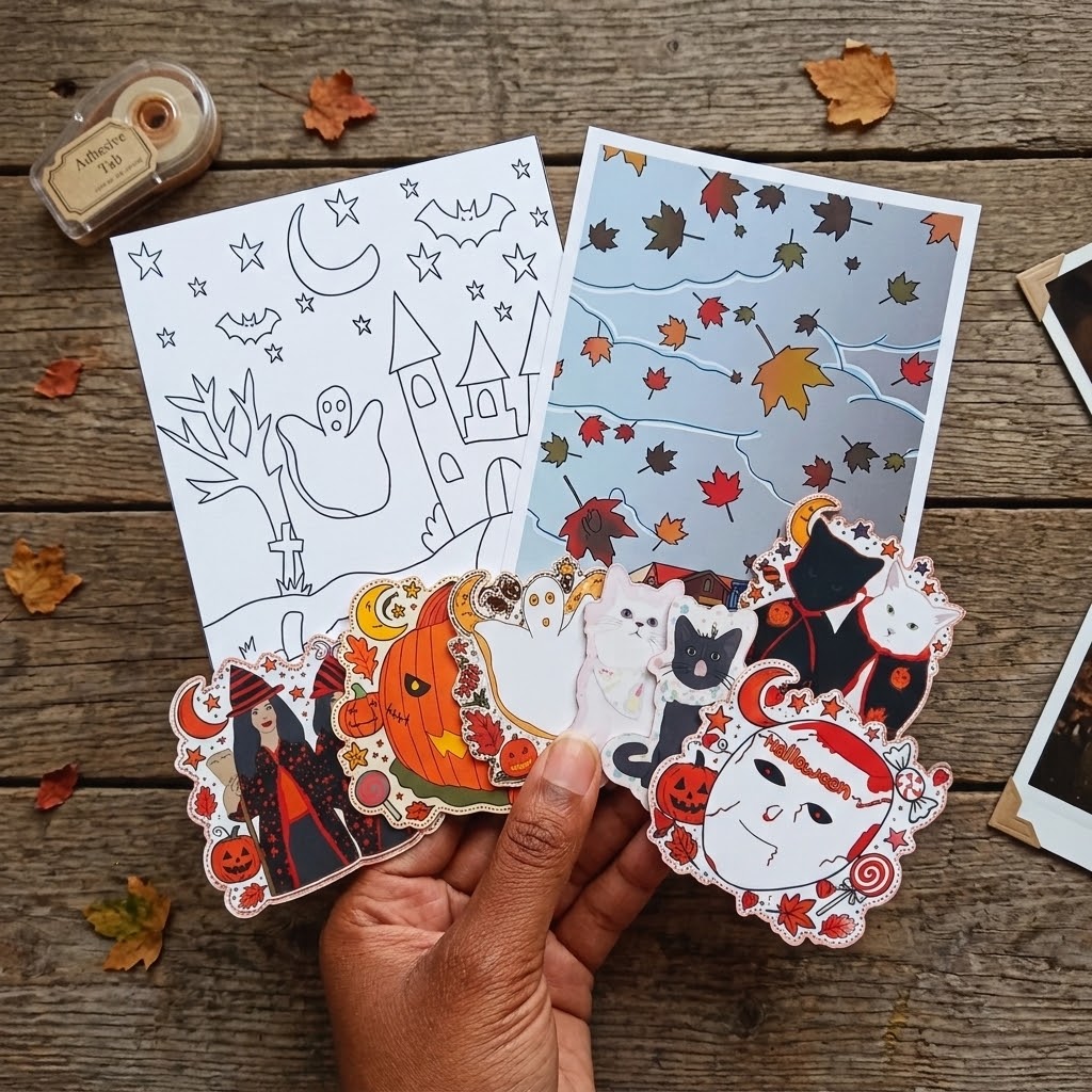 Petit automne festif - Pack d'autocollants d'Halloween
